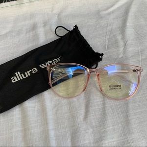 allura wear kingscliff pink blue light glasses